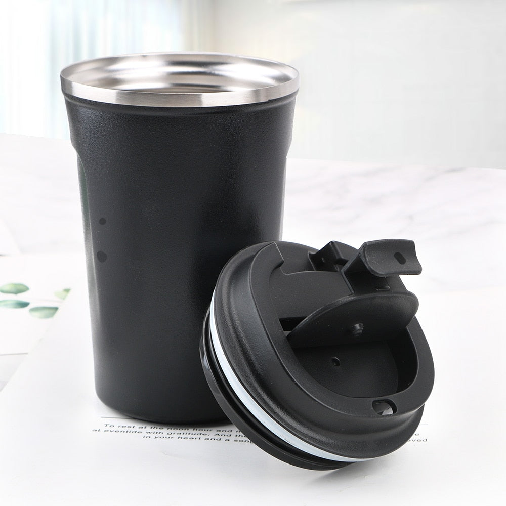 Stainless Steel Coffee Mug 380/510ml Portable Car  Stainless steel coffee  mugs, Stainless steel coffee, Coffee thermos