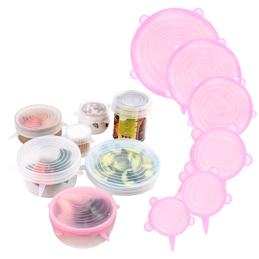 Reusable Silicone Lids 6 pcs