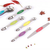 Dual Sided Magnetic Measuring Spoons - Stainless Steel