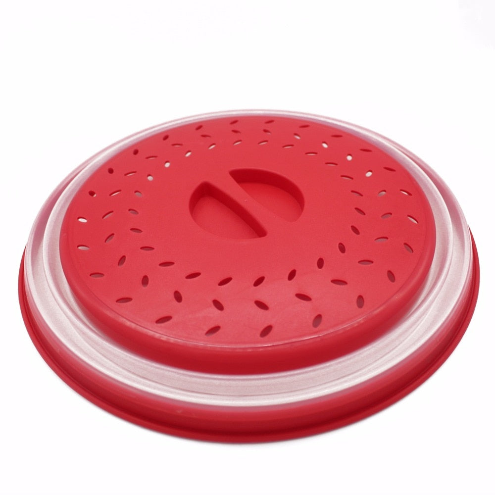 Collapsible Microwave Cover Lid Foldable Food Cover Silicone