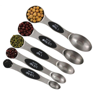 Magnetic Dry and Liquid Measuring Spoon Set