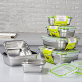 Container Set - 3 pc Stainless Steel Set