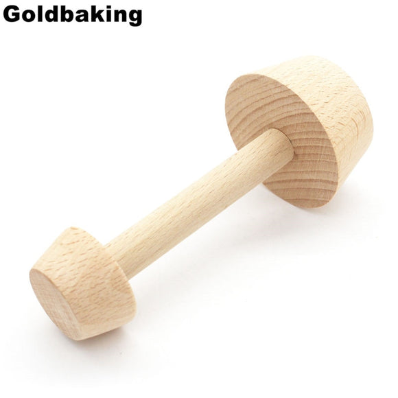 Goldbaking Wood Tart Tamper Double Side Wooden Pastry Pusher|Cake Molds|