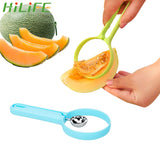 HILIFE 2pcs/set Fruit Dug Machine Remover Fruits Peel Peeler Vegetable Seeds Digging Spoon Easy Clean Kitchen Tool|Corers|