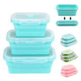 Collapsible Storage Containers - 3pc Silicone Set