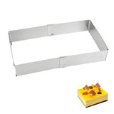 Adjustable Mousse/Cake Mold - Stainless Steel