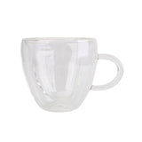 Heart Shaped Double Wall Glass Mug