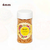 Goldbaking Edible Gold Sugar Pearl Sprinkles 85g 1/2.5/4/7/10/12/14mm