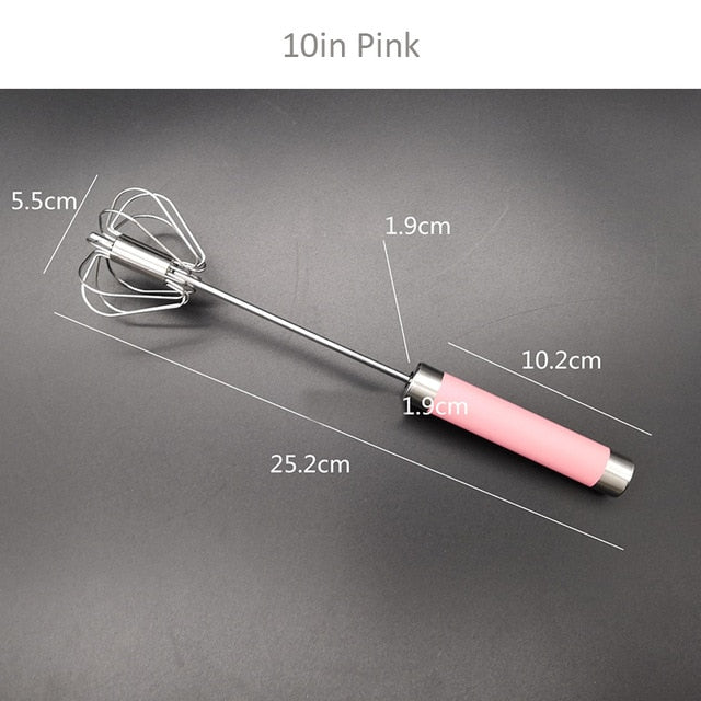 304 Stainless Steel Whisk - Semi Automatic Egg Beater – SmartClicks Deals