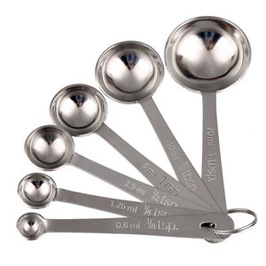 5pcs Measuring Spoon Set - Stainless Steel