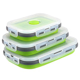 Collapsible Storage Containers - 3pc Silicone Set